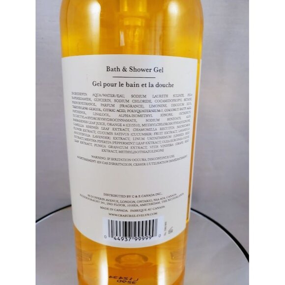 Crabtree & Evelyn Tarocco Orange Eucalyptus & Sage Bath & Shower Gel 33.8 fl oz - Picture 2 of 3
